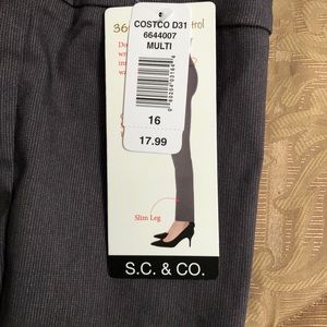 Pants.  Subtle grey pinstripe.